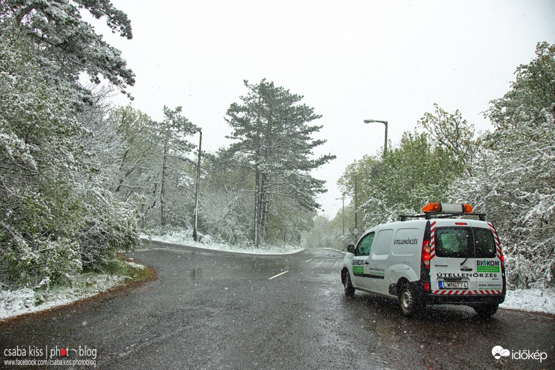 Télies útviszonyok a Mecseken