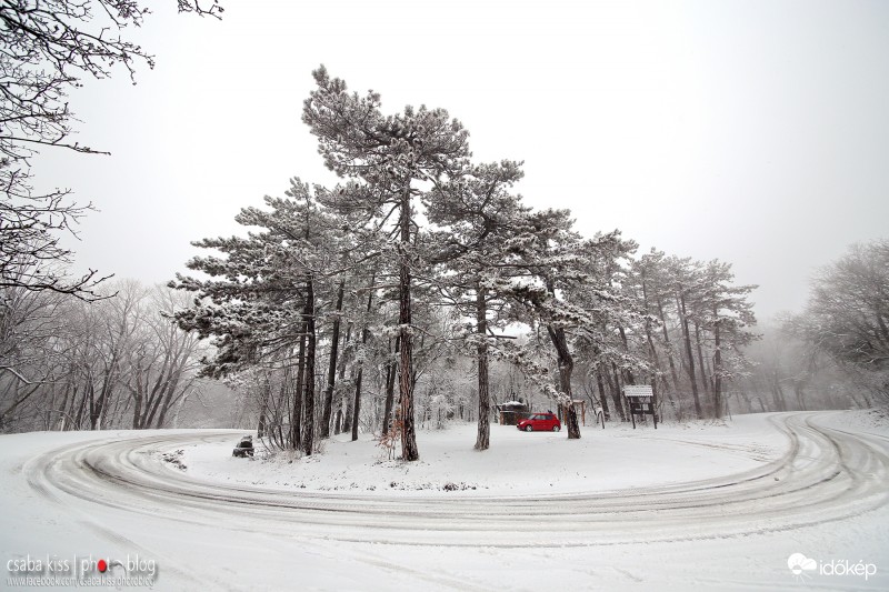 Visszatért a tél a Mecsekbe.