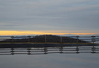 Naplemente a ködtenger felett