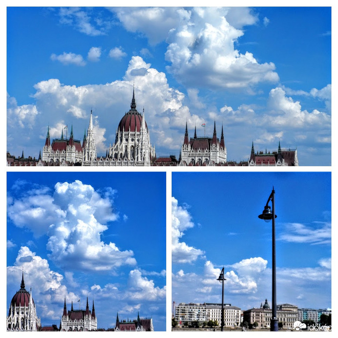 gomolyok a város felett