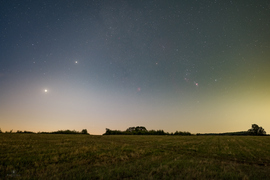 Vénusz, Jupiter az Ikrekben és az augusztusi Orion...