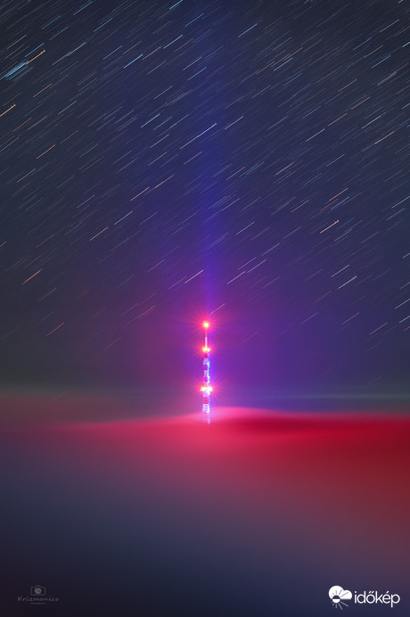 A pécsi Tv-Torony a ködben