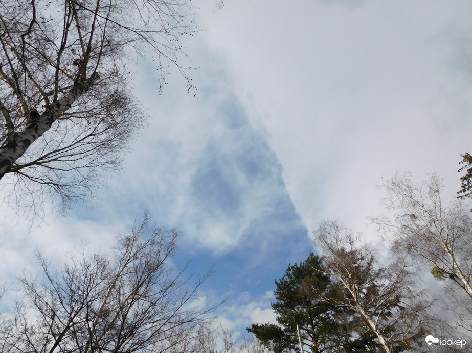 Az égbolt ma délután