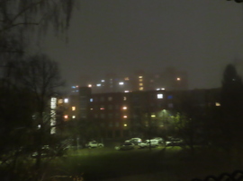 Ködös vasárnap este Szombathelyen