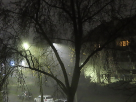 Ködös vasárnap este Szombathelyen