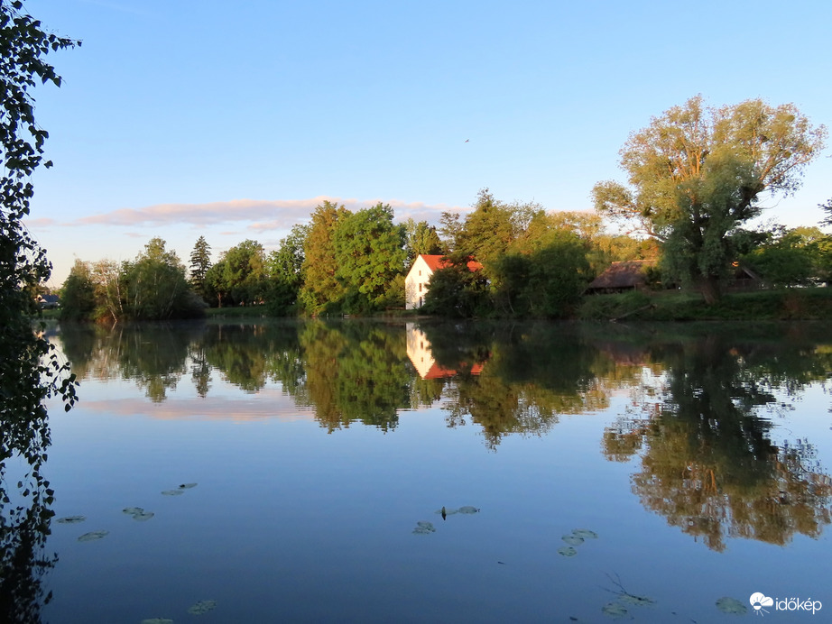 Horgásztó kora reggel