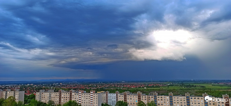 Ma délutáni szupercella Miskolc mellett! 