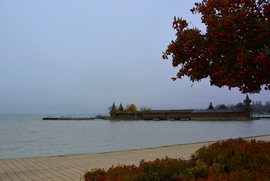 Szürke, ködös időjárás Keszthelyen 12.02.