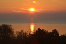 Novemberi napkelte Balatongyörökön 11.16.