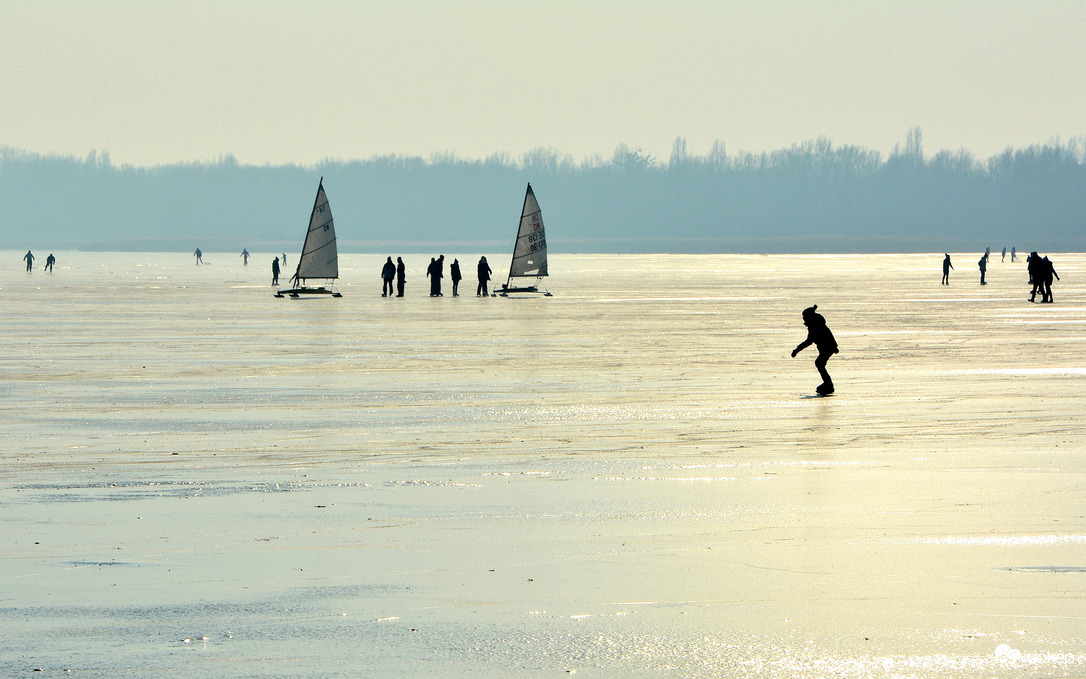 A befagyott Balaton (2017.01.21.)