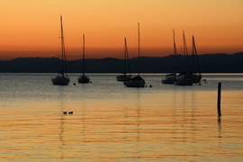 Naplemente utáni pillanatok a Garda-tónál 12.13.