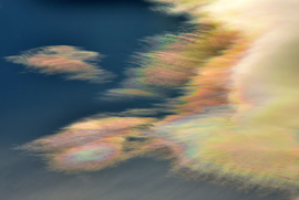 Irizáló felhők Szombathely felett 01.11.