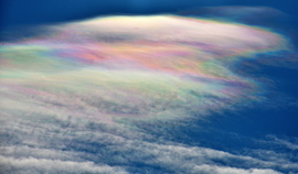 Gyönyörű irizáló felhők Szombathely felett 02.06.