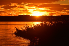 Gyönyörű naplemente Vonyarcvashegyen 09.19-én