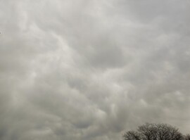 Mammatus felhők Szombathely felett 02.21.