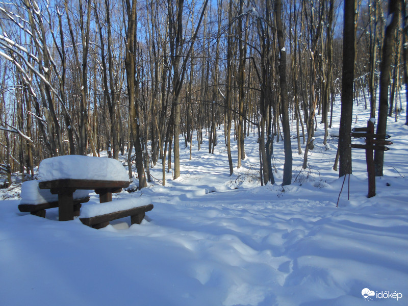 A Bükkben is van egy kis hó