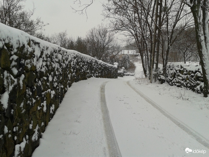 Csak a hó "szalad"...