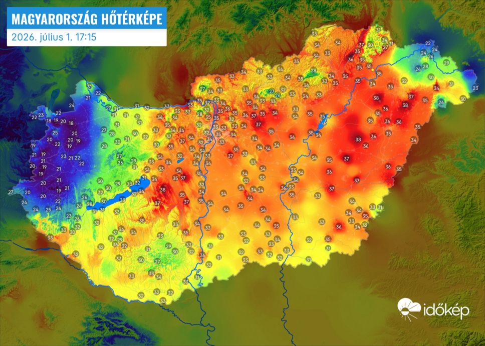 Időjárási grafikonok, térképek