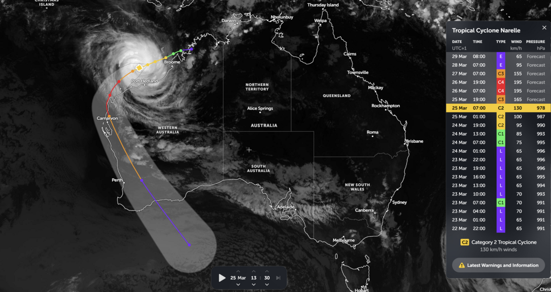 Időjárási grafikonok, térképek