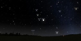 Hold-Jupiter együttállás