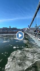 Jégzajlás a Dunán