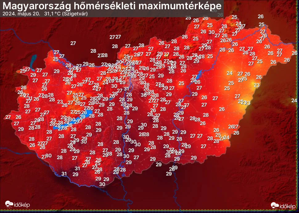 Átléptük a 30 fokot