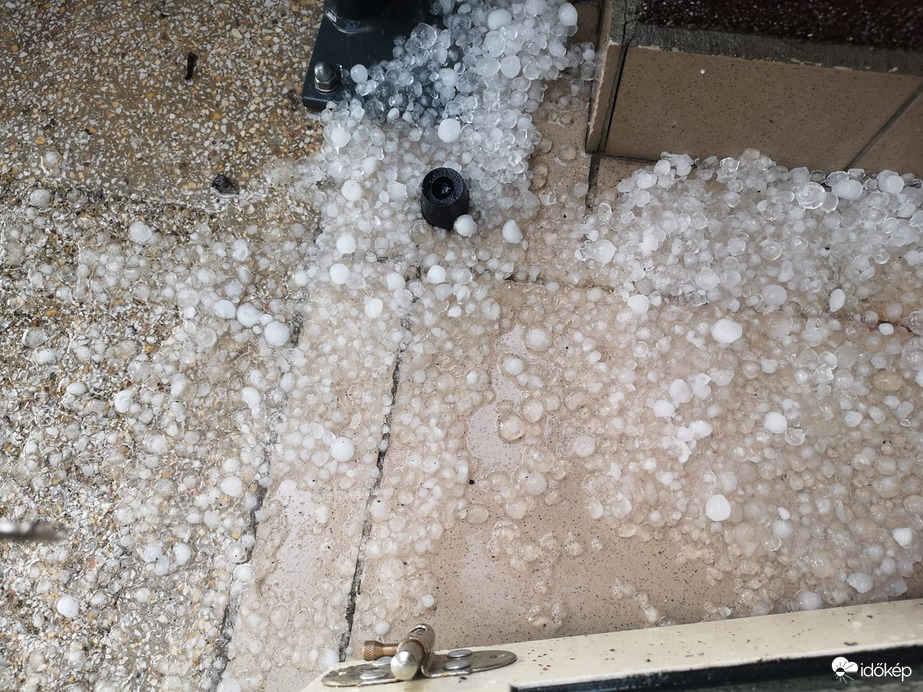 Jégeső Csepelen is