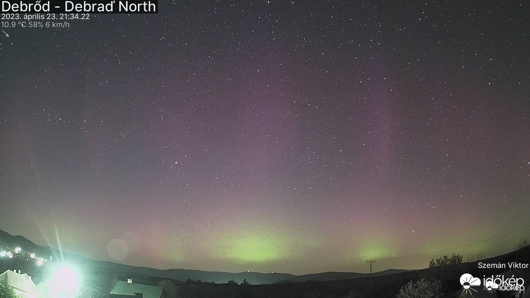Debrőd - sarki fény