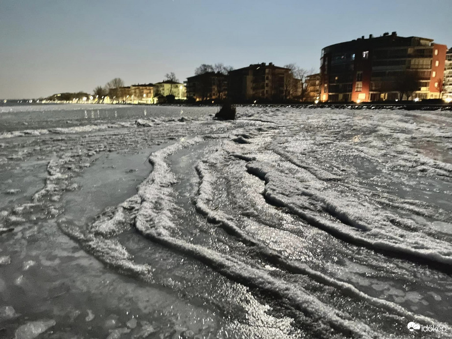 Jegesedés Siófokon