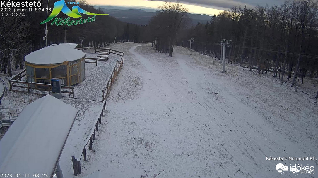 Kékestető szerdán reggel