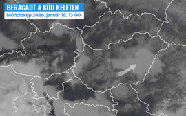 Beragadt a köd keleten