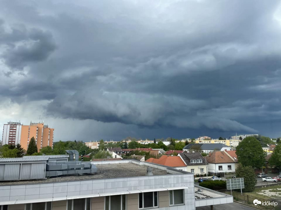 Nagykanizsa mellett a szupercella