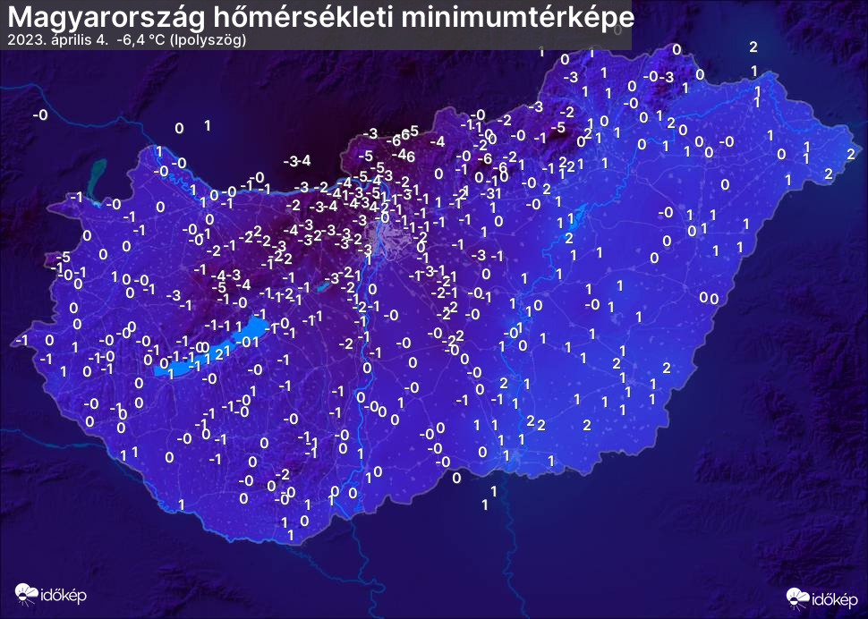 Kedd reggeli minimumok