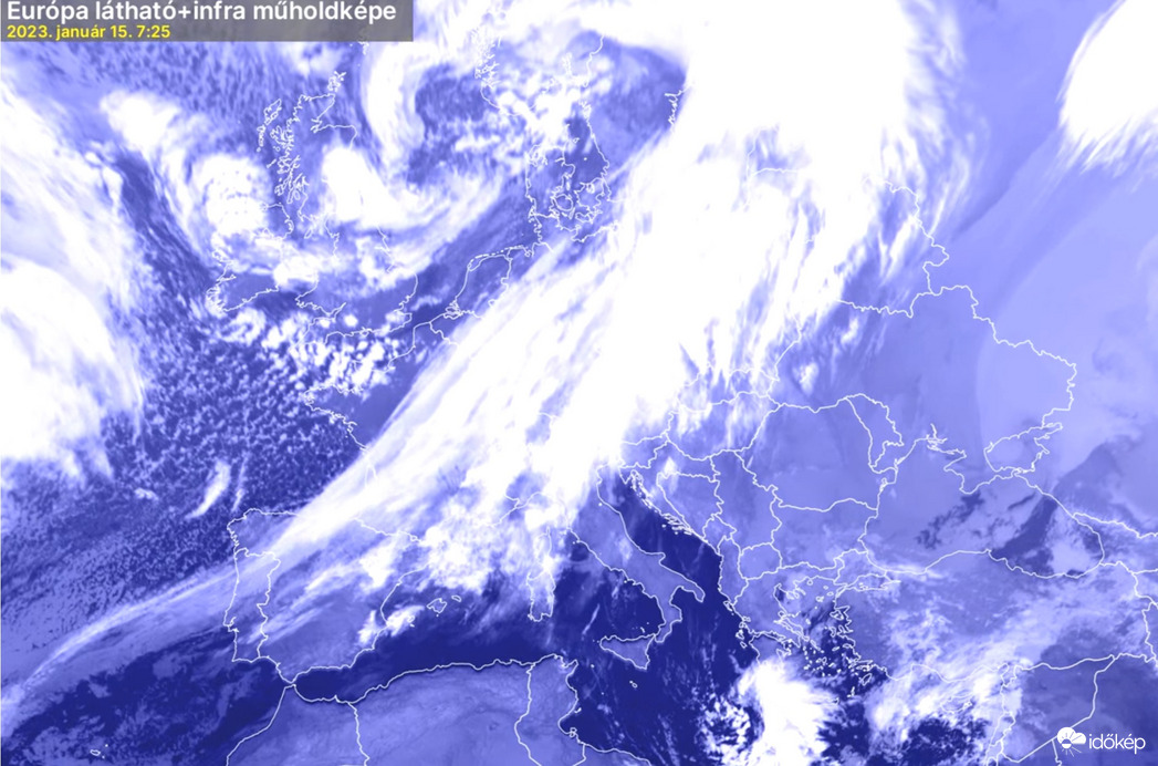 Érkezik a front felhőzete