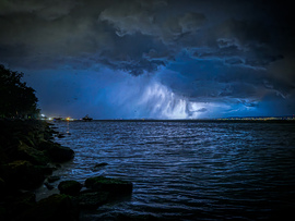 Tihany feletti villámparádé