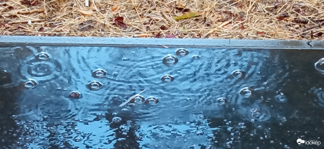 Budapest északi részén Budán, 13 és 14 óra között esett az eső és dörgött időnként 