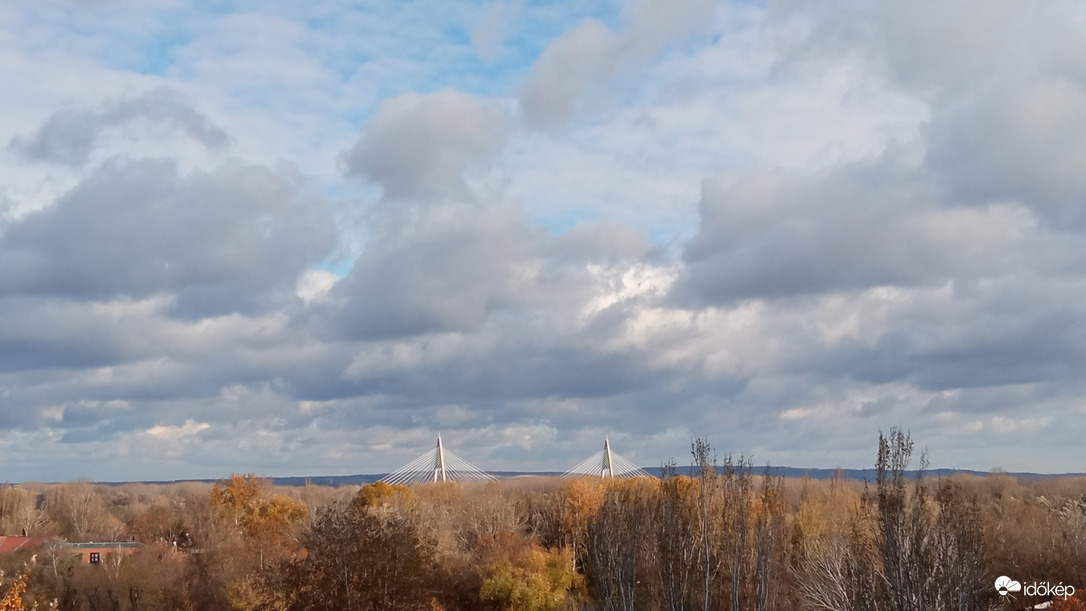 Budapest +4⁠ºC, szeles, hideg. Felhőátvonulás 