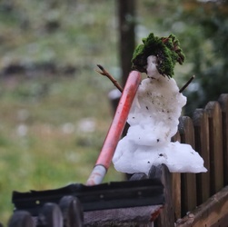 Havat takarító mini hóember :D :)