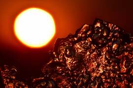 Jégtáblás napnyugta, Dévaványa.