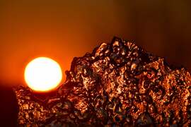 Jégtáblás napnyugta, Dévaványa.