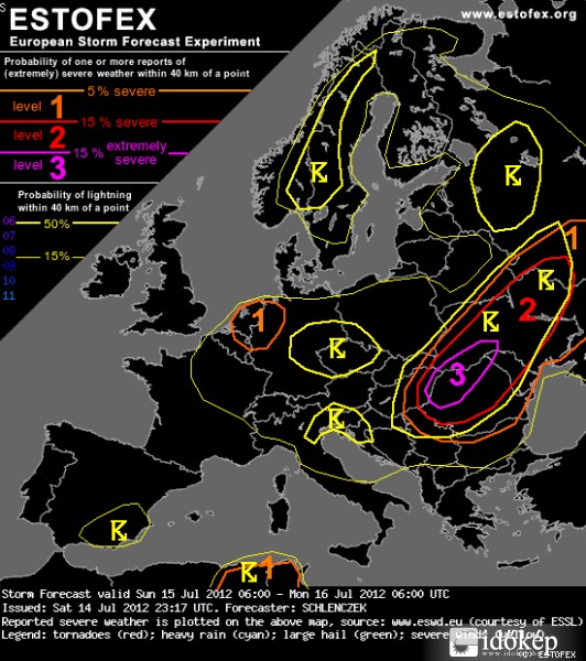 ESTOFEX FORECAST LEVEL 3! K-MAGYARORSZÁGRA