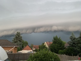 Vihar készülőben Székesfehérvár felett