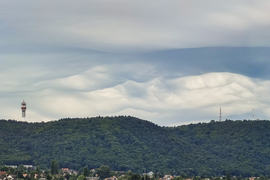 Undulatus asperatus felhők