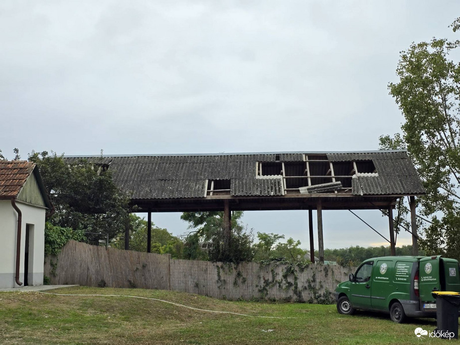 Egy kis megmaradt viharkár Váncsodról