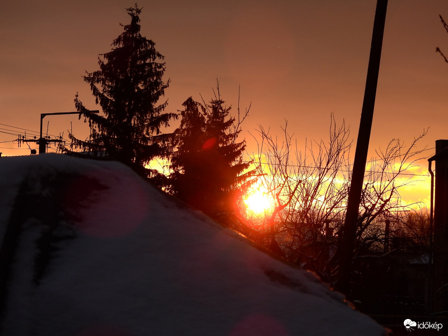 Jeges naplemente Tiszalök