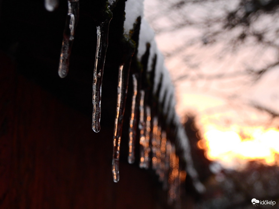 Jeges naplemente Tiszalök