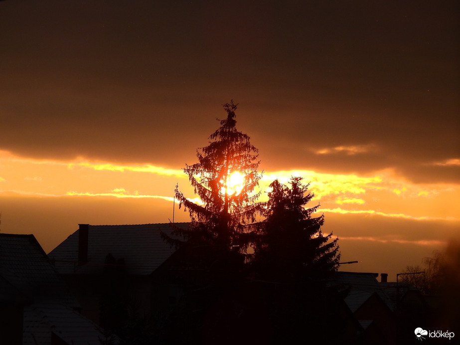 Jeges naplemente Tiszalök