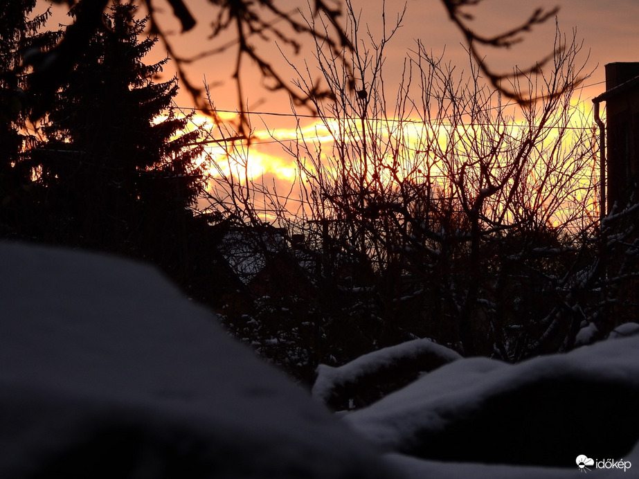 Jeges naplemente Tiszalök