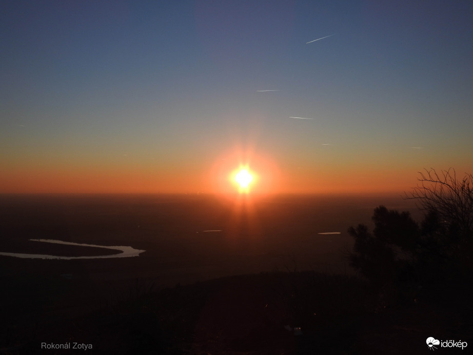 Naplemente a tokaji Kopasz-hegyről