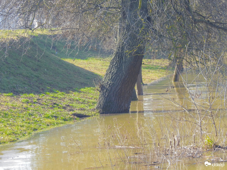 Árvízi tetőzés, 608 cm, Tiszalök